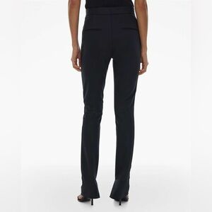 Helmut Lang Slacks High rise Wool Pants Slim Leg Black Office Business